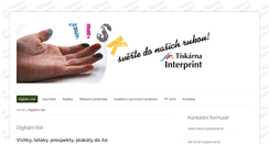 Desktop Screenshot of interprint.cz